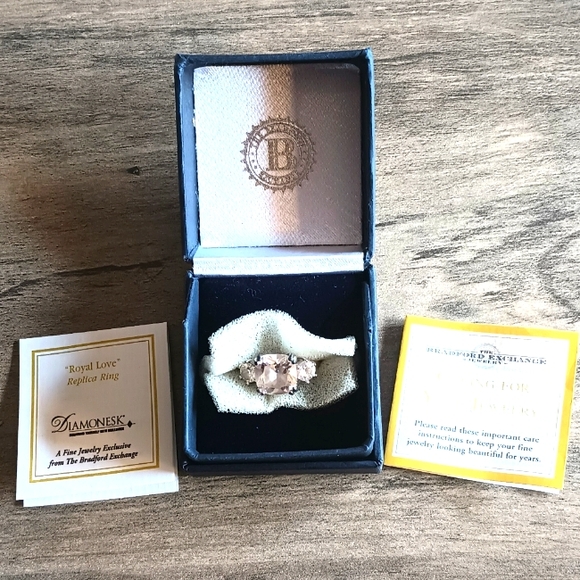 Bradford Exchange Diamonesk GP 925 Sterling Size 6.5 Royal Love Ring 2018 READ - Picture 1 of 14